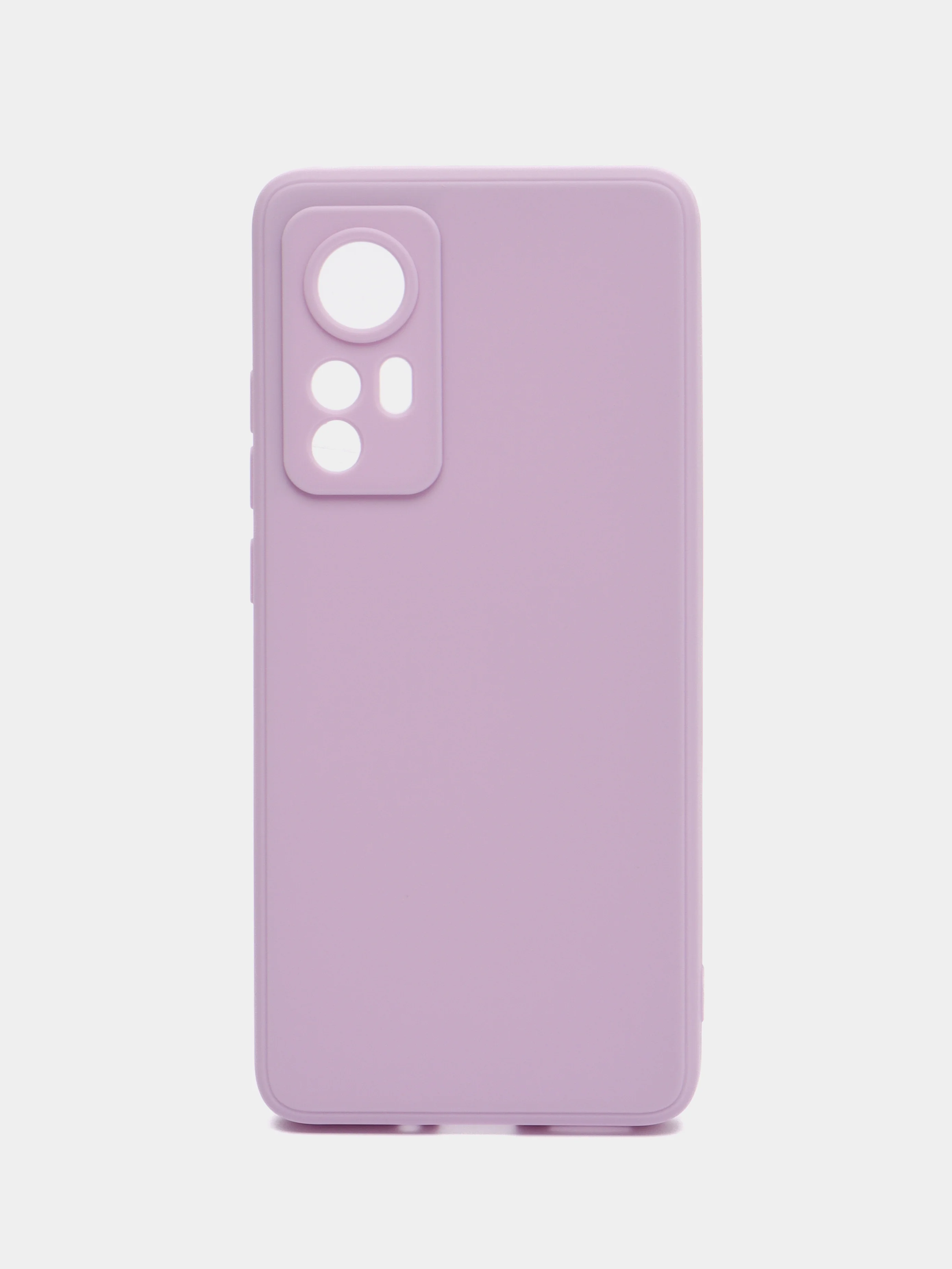 Сиреневый чехол Xiaomi 12, Xiaomi 12X силиконовый (Сяоми 12, 12Х)