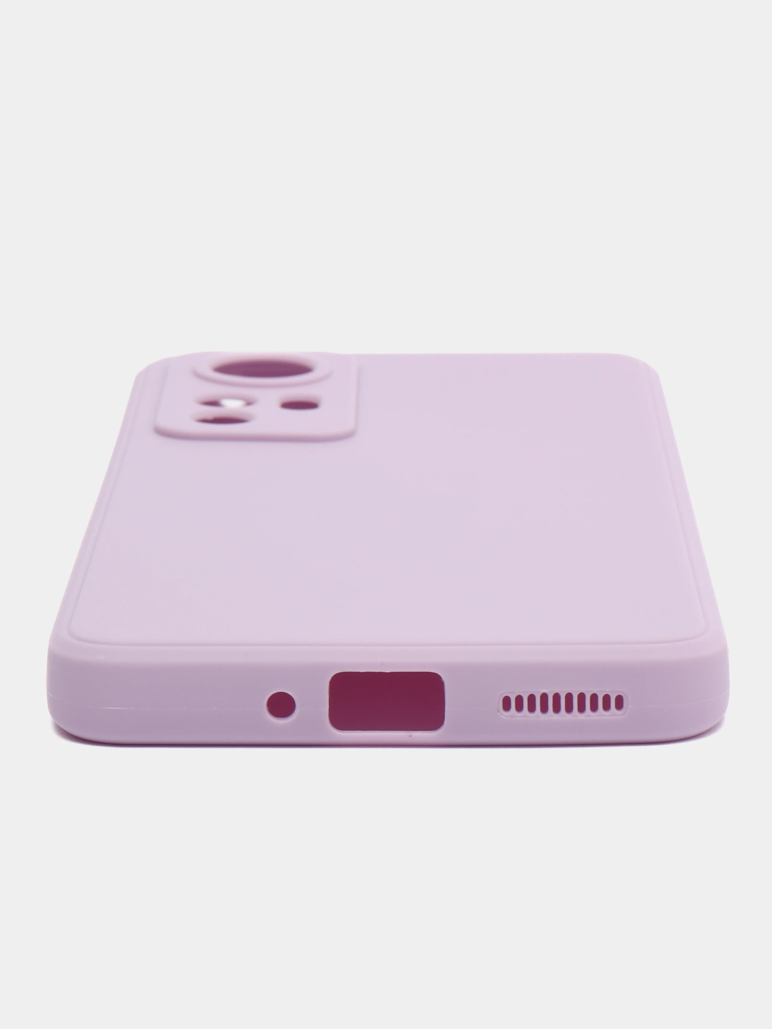 Сиреневый чехол Xiaomi 12, Xiaomi 12X силиконовый (Сяоми 12, 12Х)