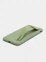 Оливковый чехол для Apple iPhone 7 Plus / 8 Plus силиконовый, с ручкой