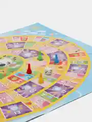 Зеленый детская настольная ИГРА-ХОДИЛКА С МАСКАМИ "Синий Трактор, Мимимишки,Три кота" 42 х 58 см