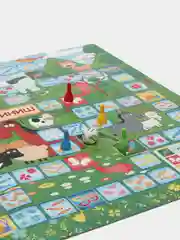 Синий детская настольная ИГРА-ХОДИЛКА С МАСКАМИ "Синий Трактор, Мимимишки,Три кота" 42 х 58 см