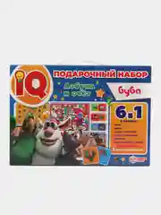 Подарочный детский набор IQ "Буба. Азбука и счёт 6 в 1", лото, мемо, домино, пазлы