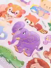 Фиолетовый наклейки детские, для творчества