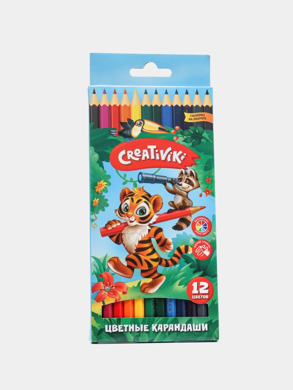 Цветные карандаши Creativiki, 12 цветов