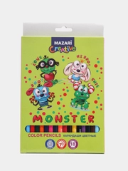 Карандаши Mazari Monster, 18 цветов