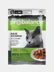 Корм влажный ProBalance "Sensitive", для кошек с чувствительным пищеварением, 25 х 85 г