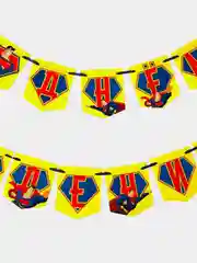 Гирлянда на ленте "С днем рождения", супергерой