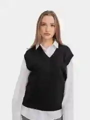 Молочный жилет женский, однотонный, вязаный, белый