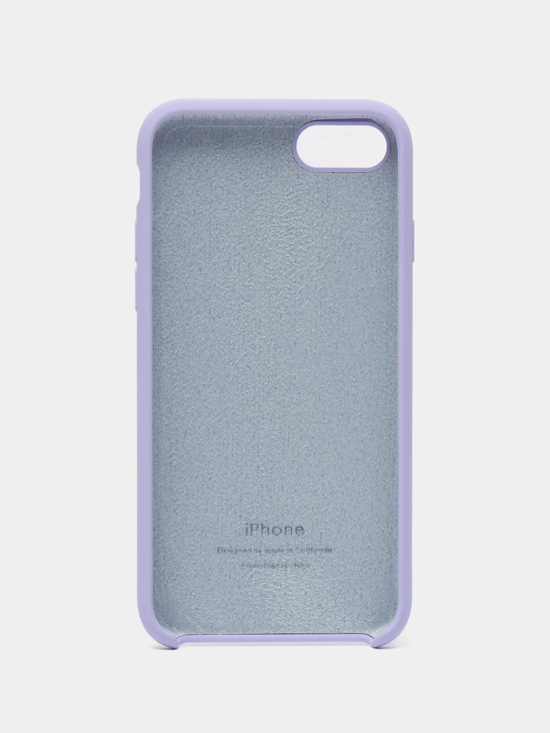 Лавандовый чехол Silicone Case для iPhone (айфон) 7, 8, XS, XR, 11, 12, 13, XS Max, Pro, Max, Plus, силиконовый