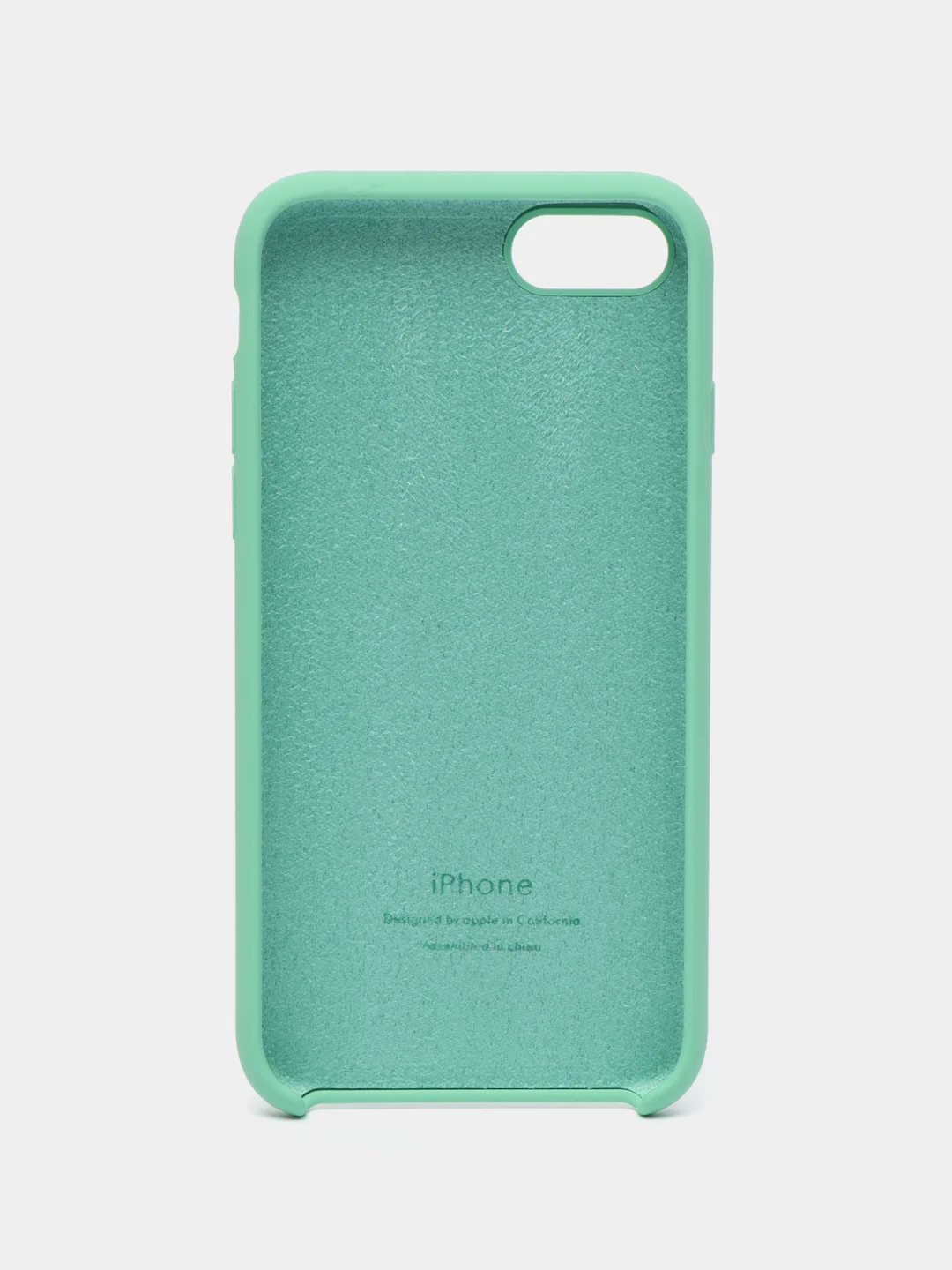 Бирюзовый чехол Silicone Case для iPhone (айфон) 7, 8, XS, XR, 11, 12, 13, XS Max, Pro, Max, Plus, силиконовый