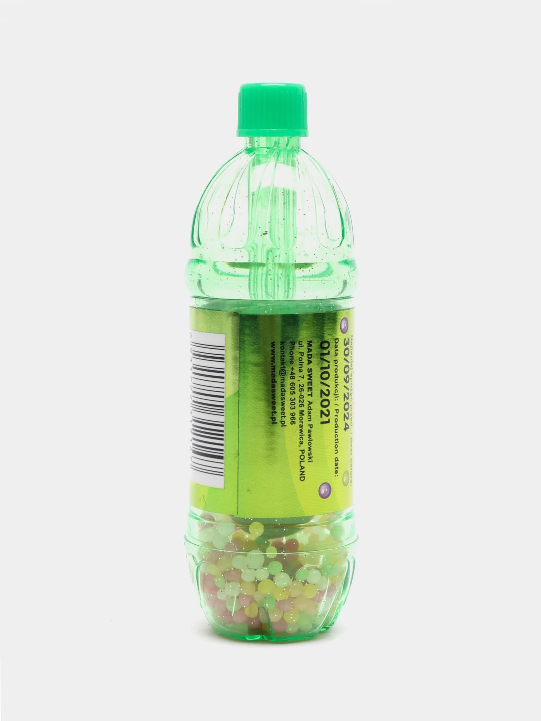 Леденец с драже JohnyBee Bottle Pop "Бутылочка", лимон, 14 г