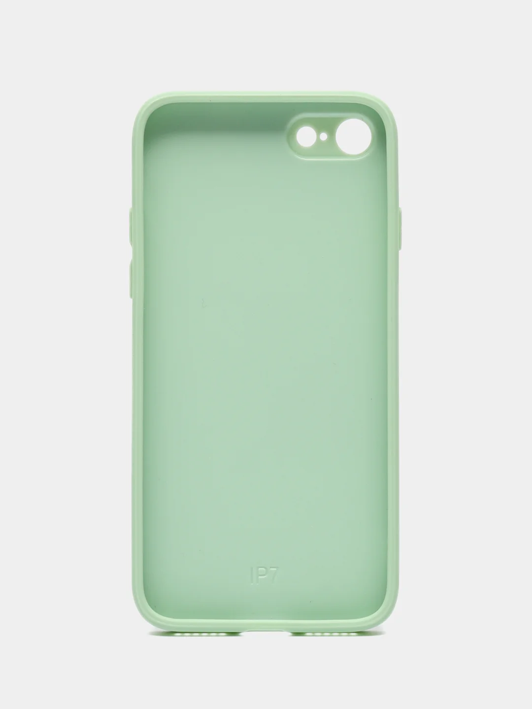 Бирюзовый силиконовый чехол с защитой камеры для iPhone 7, 8, 13/Pro/Max,с рисунком из органического стекла