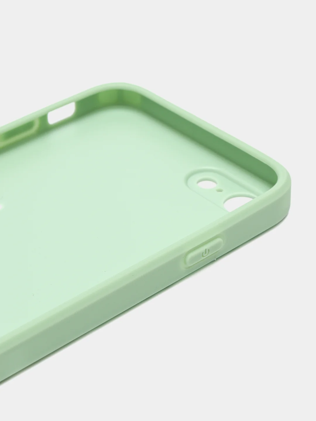 Бирюзовый силиконовый чехол с защитой камеры для iPhone 7, 8, 13/Pro/Max,с рисунком из органического стекла
