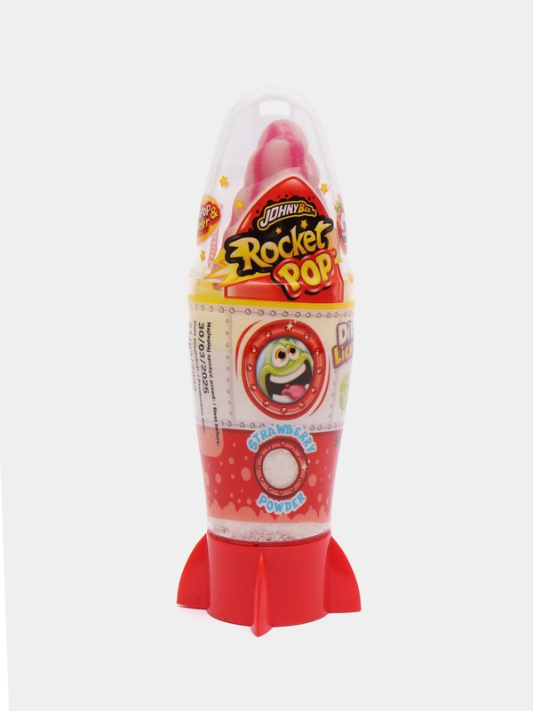 Конфета леденец "Ракета", цвет красный, 50 грамм