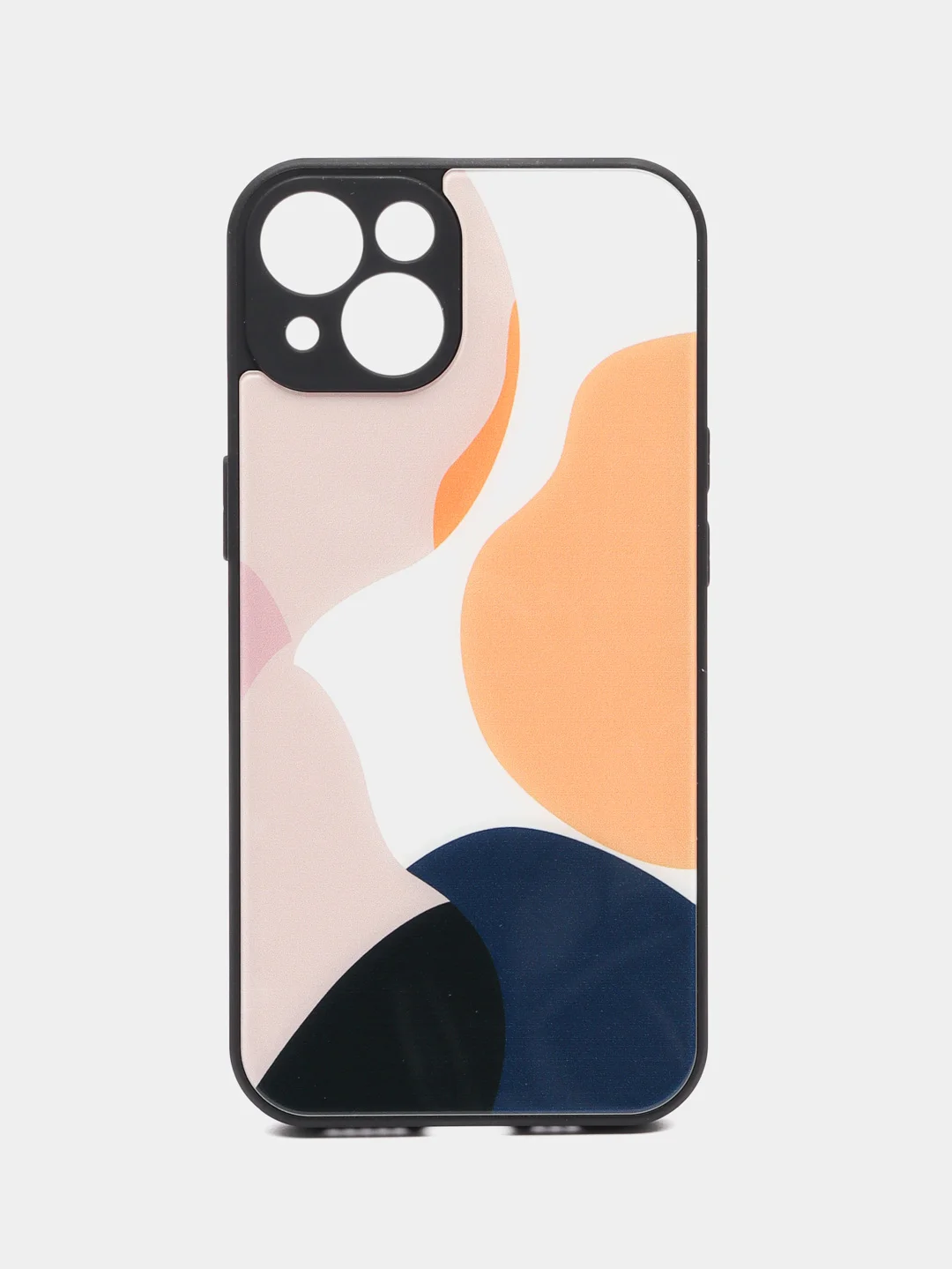 Светло-коричневый силиконовый чехол с защитой камеры для iPhone 7, 8, 13/Pro/Max,с рисунком из органического стекла
