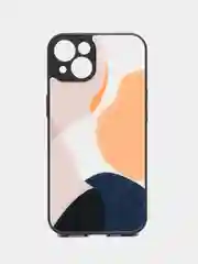 Светло-коричневый силиконовый чехол с защитой камеры для iPhone 7, 8, 13/Pro/Max,с рисунком из органического стекла
