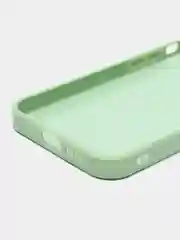 Салатовый силиконовый чехол с защитой камеры для iPhone 7, 8, 13/Pro/Max,с рисунком из органического стекла