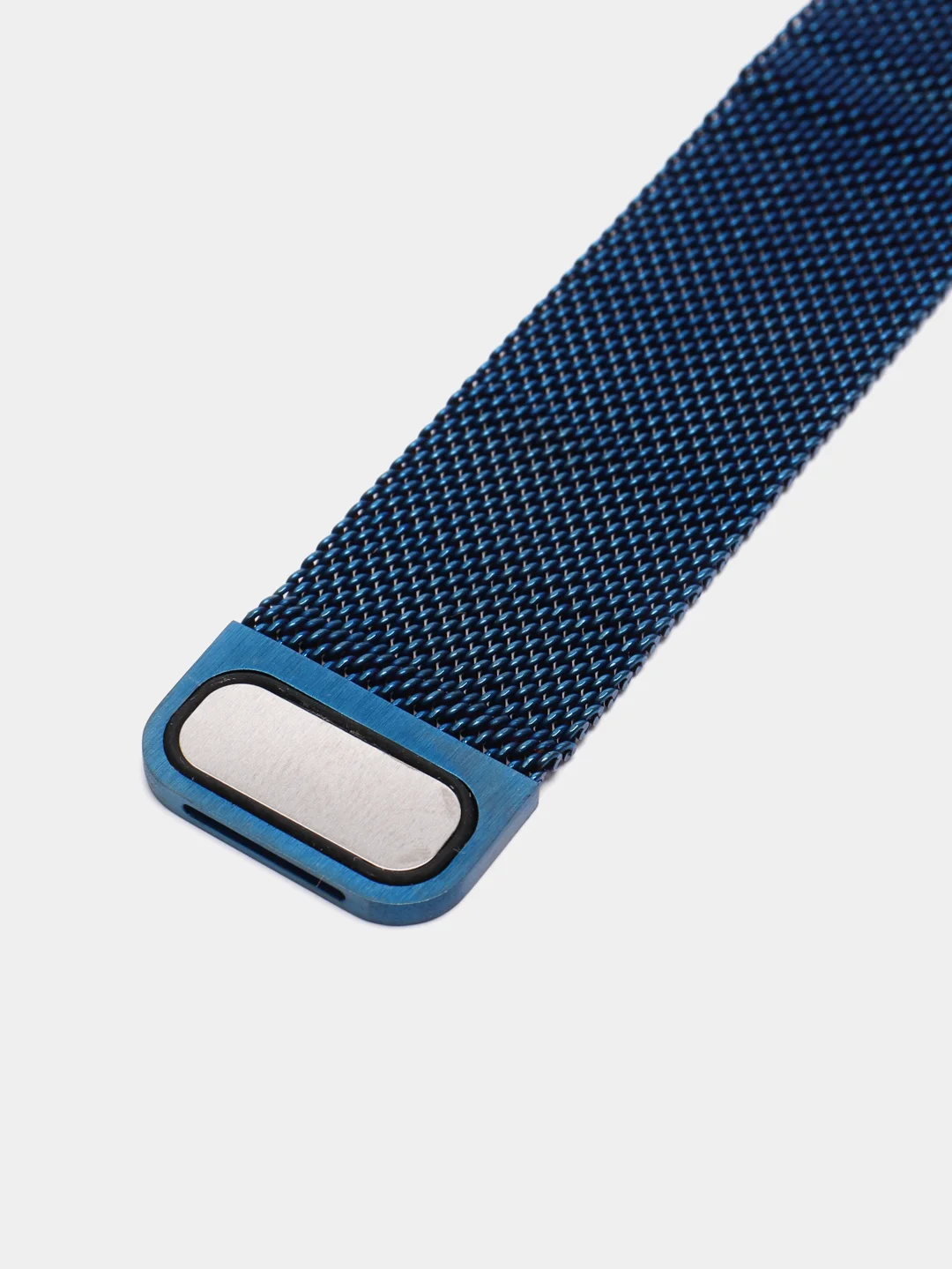 Синий ремешок для смарт - часов Apple Watch "Миланская петля", металлический браслет