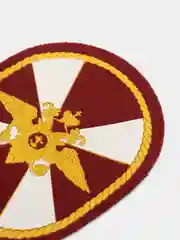 Багровый шеврон "Внутренние Войска" пластизолевый
