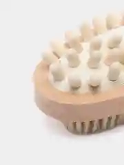 Щетка для сухого массажа, двусторонняя, с натуральной щетиной