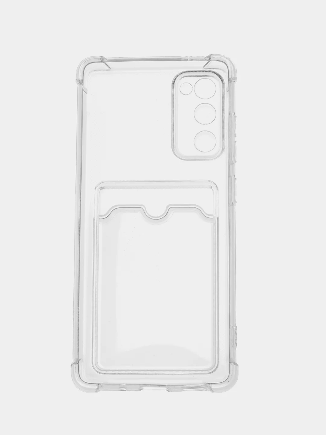 Прозрачный чехол для Samsung Galaxy (Самсунг Галакси) A50, Note20, S21, S22 с карманом для карт