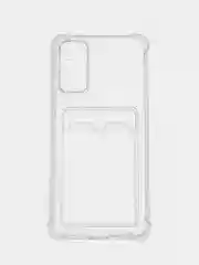Прозрачный чехол для Samsung Galaxy (Самсунг Галакси) A50, Note20, S21, S22 с карманом для карт