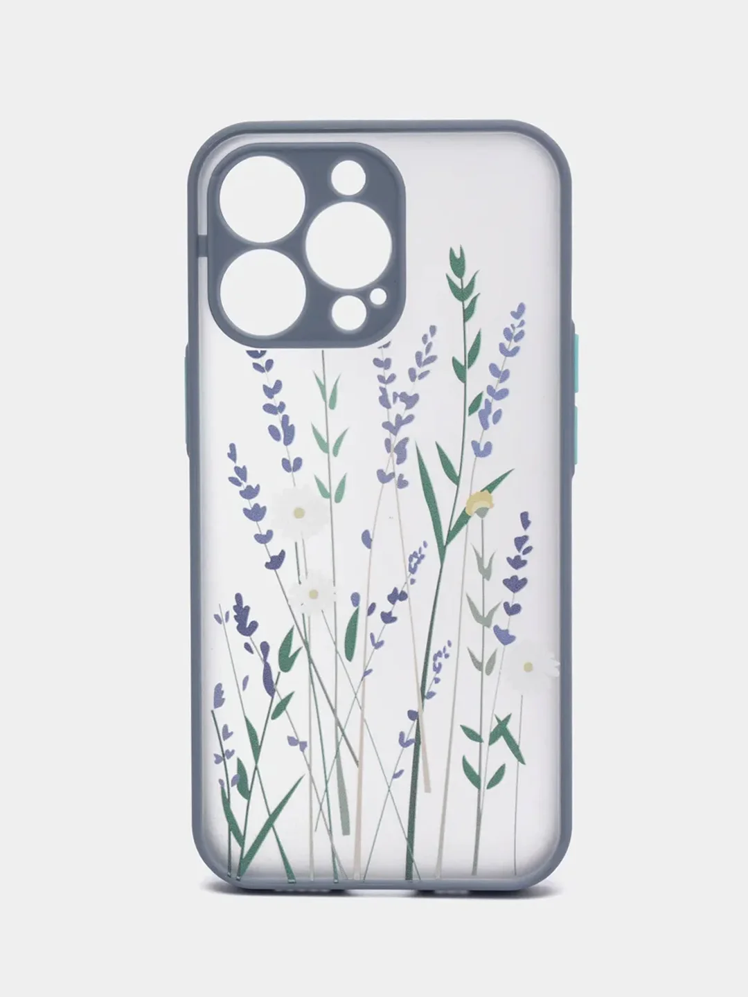 Синий меланж чехол на Айфон (iPhone) 11, XR, 7, 8 Plus, SE, 12, 13, 14, 15 Pro Max, пластиковый
