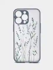 Синий меланж чехол на Айфон (iPhone) 11, XR, 7, 8 Plus, SE, 12, 13, 14, 15 Pro Max, пластиковый