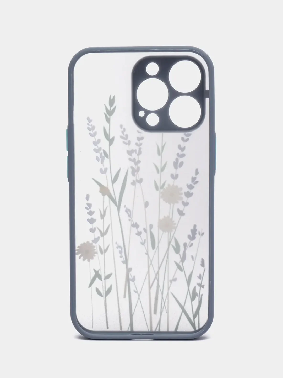 Синий меланж чехол на Айфон (iPhone) 11, XR, 7, 8 Plus, SE, 12, 13, 14, 15 Pro Max, пластиковый