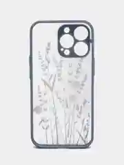 Синий меланж чехол на Айфон (iPhone) 11, XR, 7, 8 Plus, SE, 12, 13, 14, 15 Pro Max, пластиковый