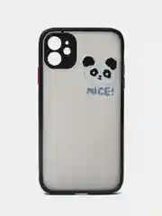 Черный чехол на Айфон (iPhone) 11, XR, 7, 8 Plus, SE, 12, 13, 14, 15 Pro Max, пластиковый