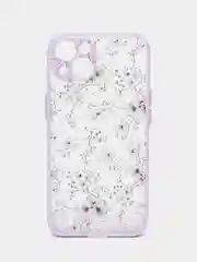 Аметистовый чехол на Айфон (iPhone) 11, XR, 7, 8 Plus, SE, 12, 13, 14, 15 Pro Max, пластиковый