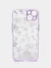 Аметистовый чехол на Айфон (iPhone) 11, XR, 7, 8 Plus, SE, 12, 13, 14, 15 Pro Max, пластиковый