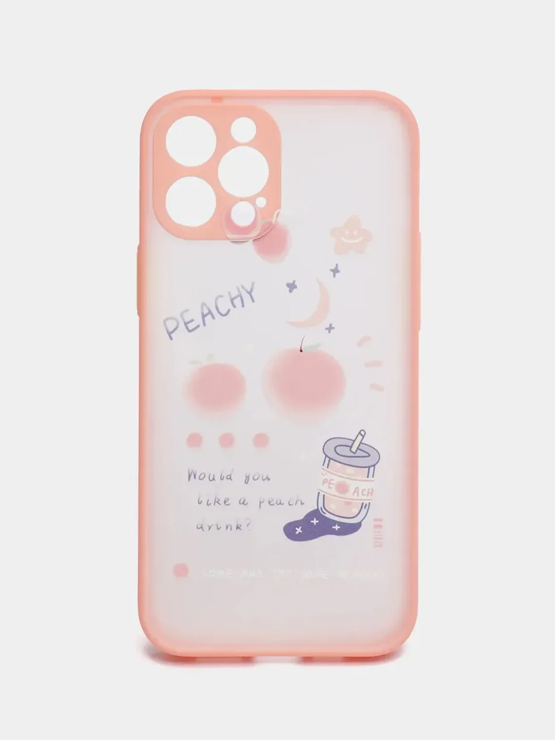 Розовый чехол на Айфон (iPhone) 11, XR, 7, 8 Plus, SE, 12, 13, 14, 15 Pro Max, пластиковый
