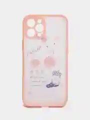 Розовый чехол на Айфон (iPhone) 11, XR, 7, 8 Plus, SE, 12, 13, 14, 15 Pro Max, пластиковый