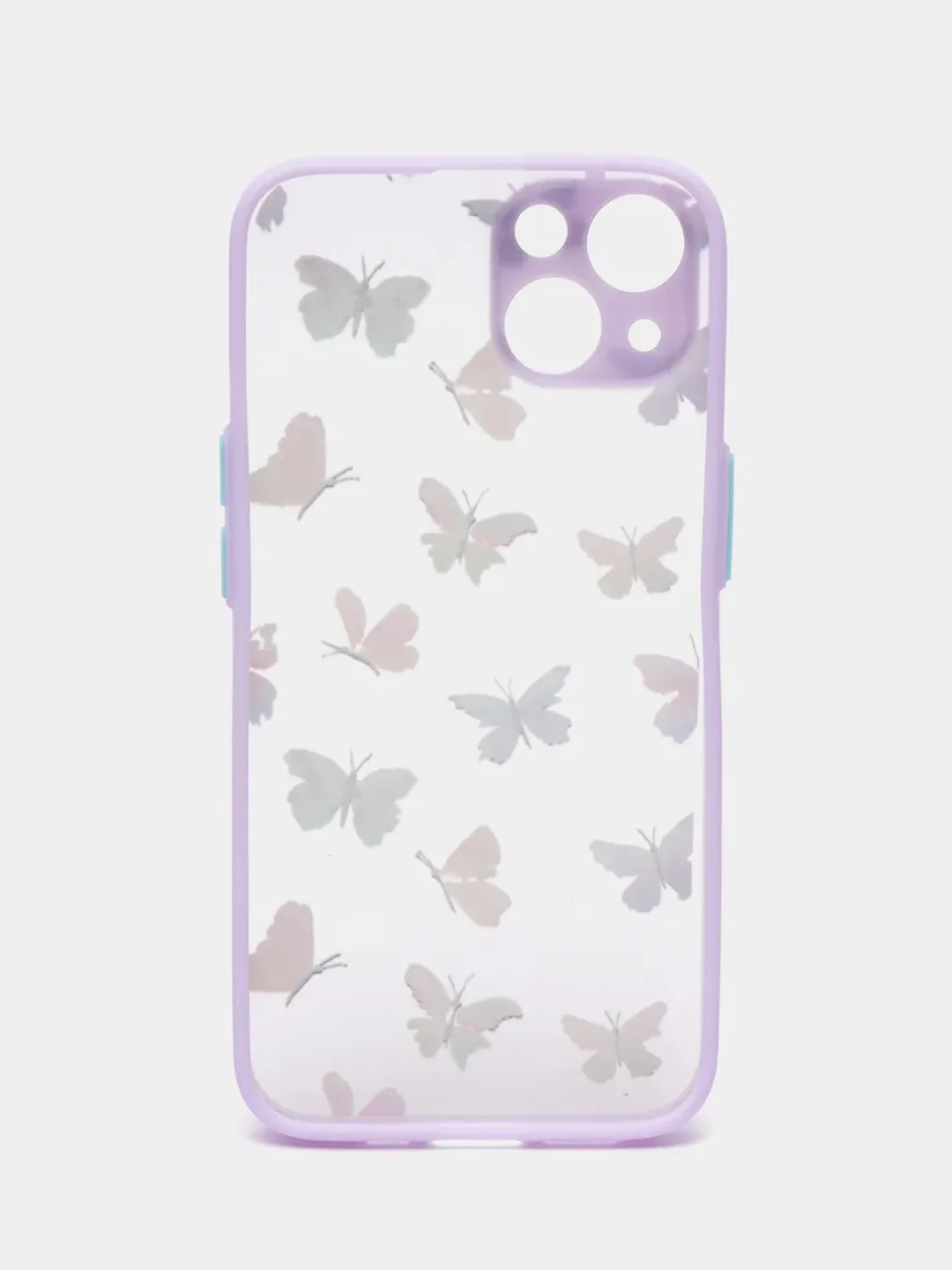 Пурпурный чехол на Айфон (iPhone) 11, XR, 7, 8 Plus, SE, 12, 13, 14, 15 Pro Max, пластиковый