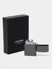 Зажигалка электронная, дуговая, USB, 5.6 х 3.8 х 1.3 см, черная