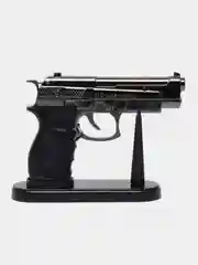 Зажигалка с лазерной указкой "Беретта", на подставке, пьезо, 11 х 13 см