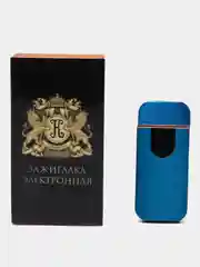 Зажигалка электронная, спираль, сенсор, USB, синяя, 7.9 х 3.1 см