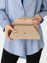 Золотой вечерний клатч