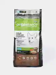 Корм сухой ProBalance "Delicate Digestion" для взрослых собак, с лососем и рисом, 15 кг