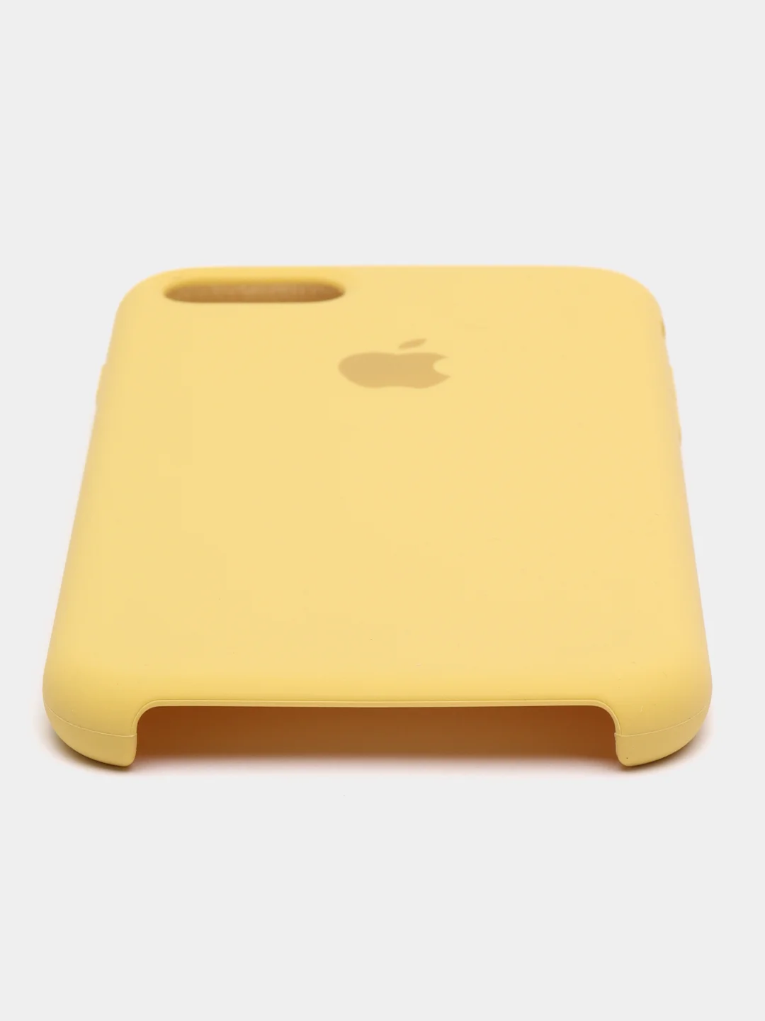 Желтый чехол Silicone Case для iPhone (айфон) 7, 8, XS, XR, 11, 12, 13, XS Max, Pro, Max, Plus, силиконовый