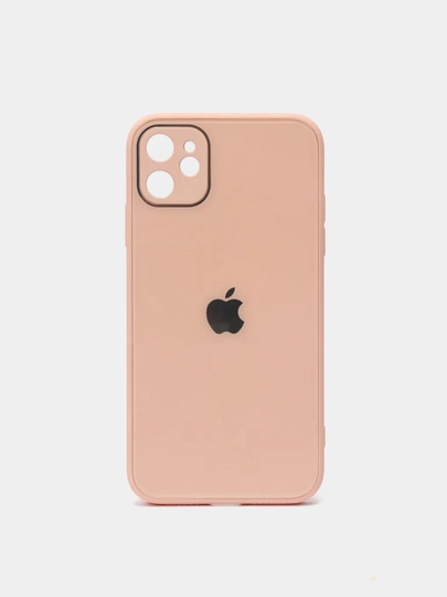 Чехол для Айфон 13, 12, 11 Pro Max, mini, XS, X, XR, 7, 8 Plus со стеклянной панелью