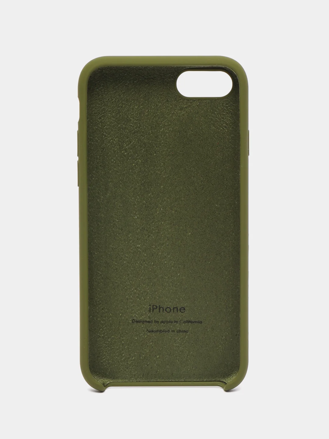 Зелёный хаки чехол Silicone Case для iPhone (айфон) 7, 8, XS, XR, 11, 12, 13, XS Max, Pro, Max, Plus, силиконовый