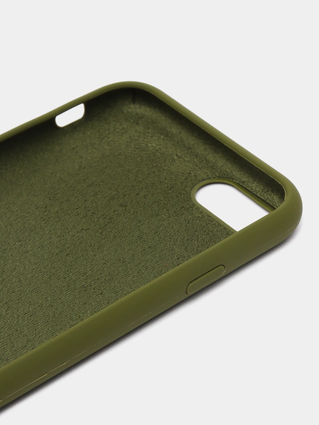 Зелёный хаки чехол Silicone Case для iPhone (айфон) 7, 8, XS, XR, 11, 12, 13, XS Max, Pro, Max, Plus, силиконовый