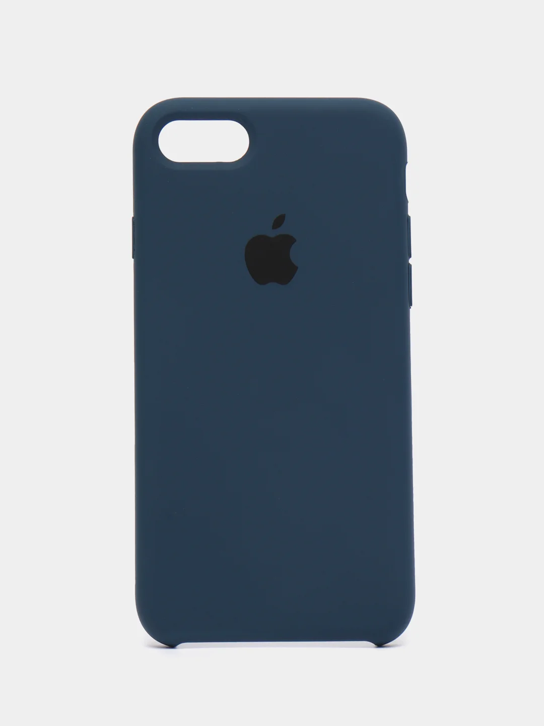 Темно-синий чехол Silicone Case для iPhone (айфон) 7, 8, XS, XR, 11, 12, 13, XS Max, Pro, Max, Plus, силиконовый