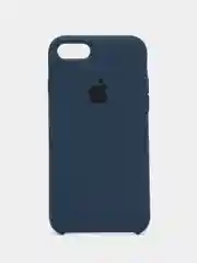 Темно-синий чехол Silicone Case для iPhone (айфон) 7, 8, XS, XR, 11, 12, 13, XS Max, Pro, Max, Plus, силиконовый