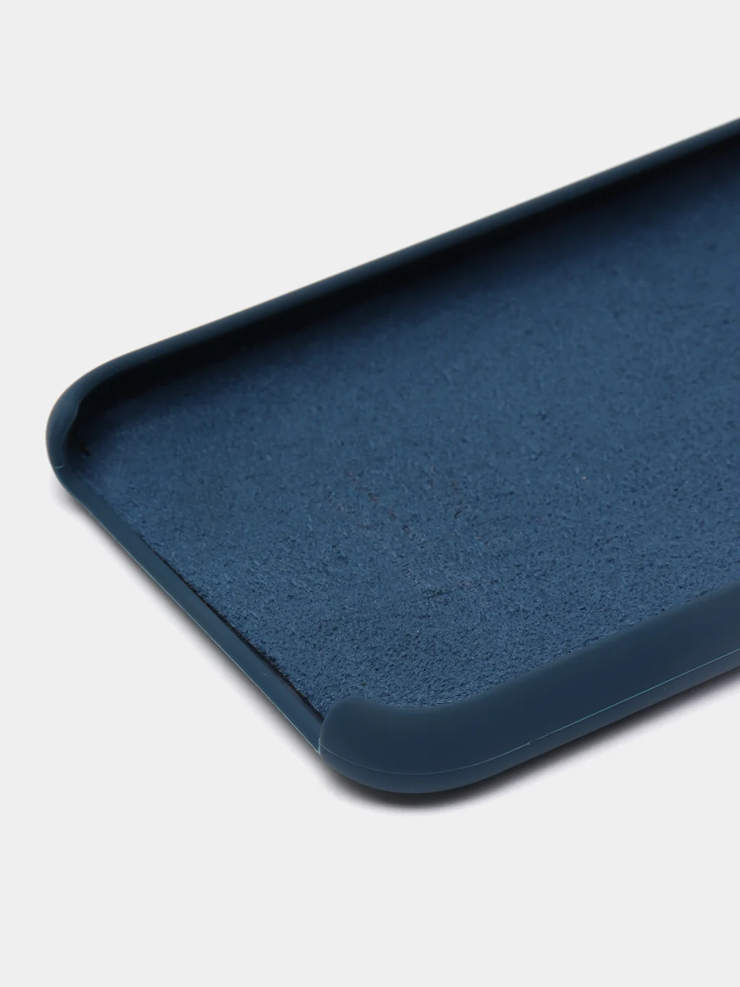 Темно-синий чехол Silicone Case для iPhone (айфон) 7, 8, XS, XR, 11, 12, 13, XS Max, Pro, Max, Plus, силиконовый