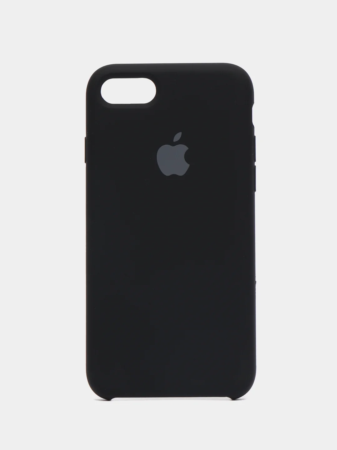Черный чехол Silicone Case для iPhone (айфон) 7, 8, XS, XR, 11, 12, 13, XS Max, Pro, Max, Plus, силиконовый