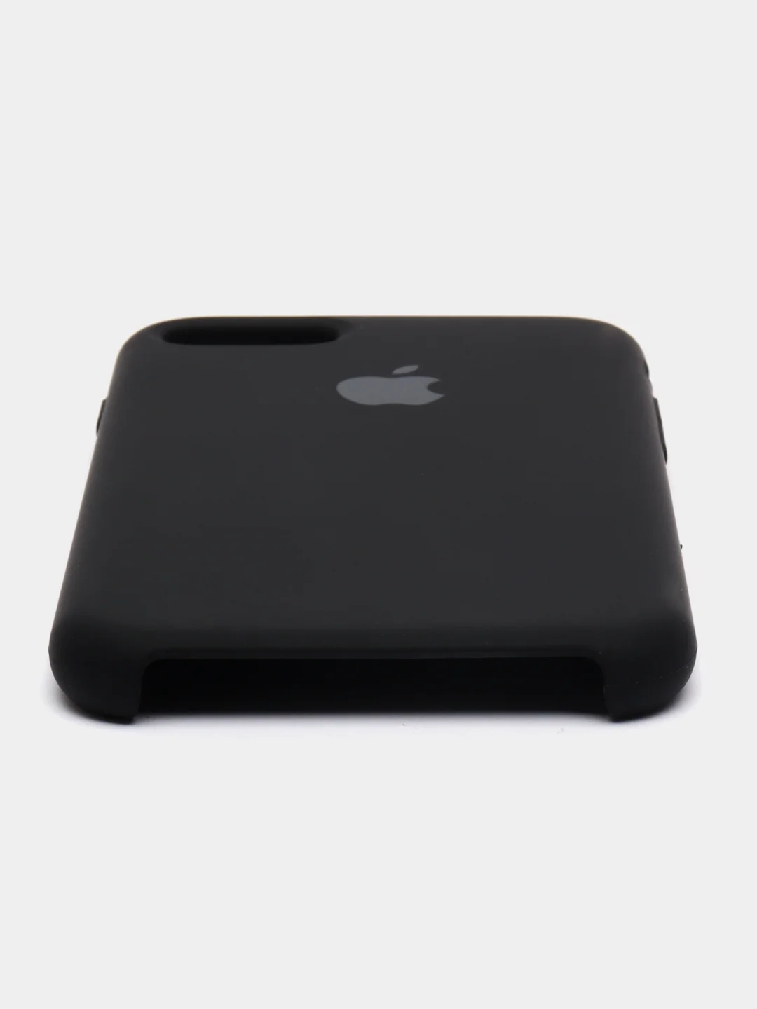 Черный чехол Silicone Case для iPhone (айфон) 7, 8, XS, XR, 11, 12, 13, XS Max, Pro, Max, Plus, силиконовый